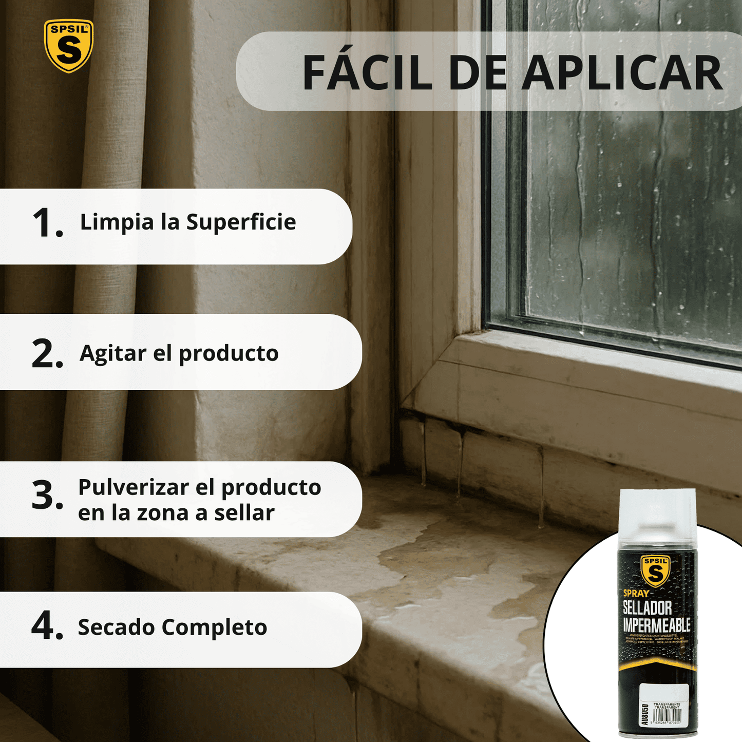 Spray impermeabilizante blanco 400ml - additional image 4