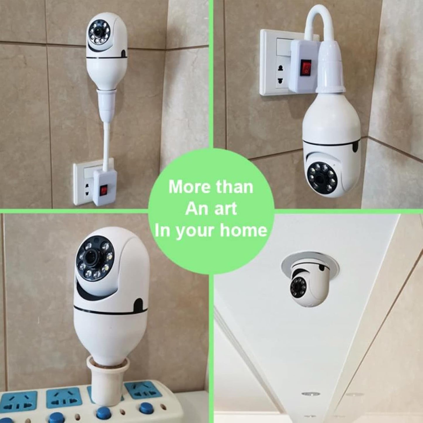 Cámara de seguridad inalámbrica adaptador bombilla - additional image 14