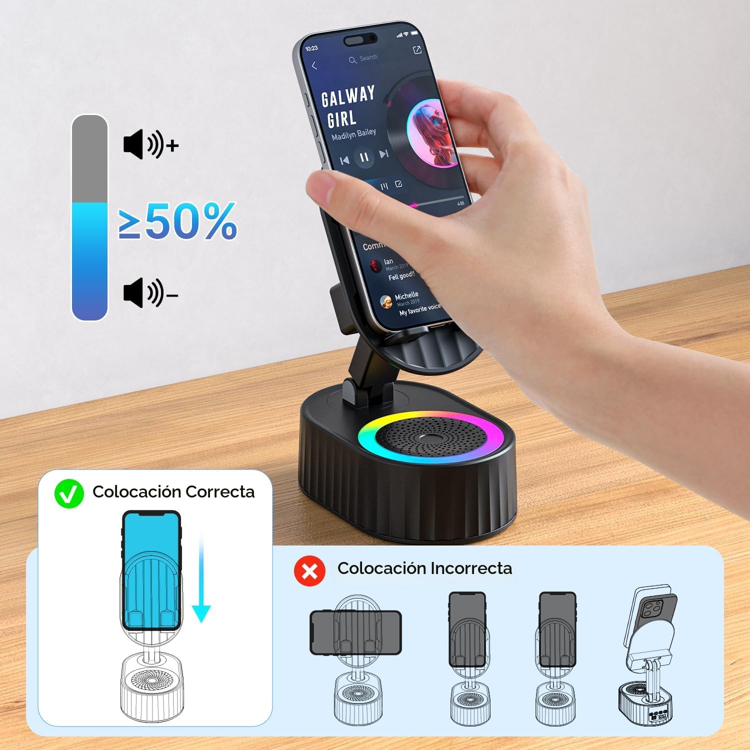 Altavoz Bluetooth de audio de inducción inalámbrico 5 en 1 - additional image 25