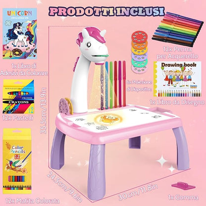 Escritorio de aprendizaje para niños unicornio rosa - additional image 19