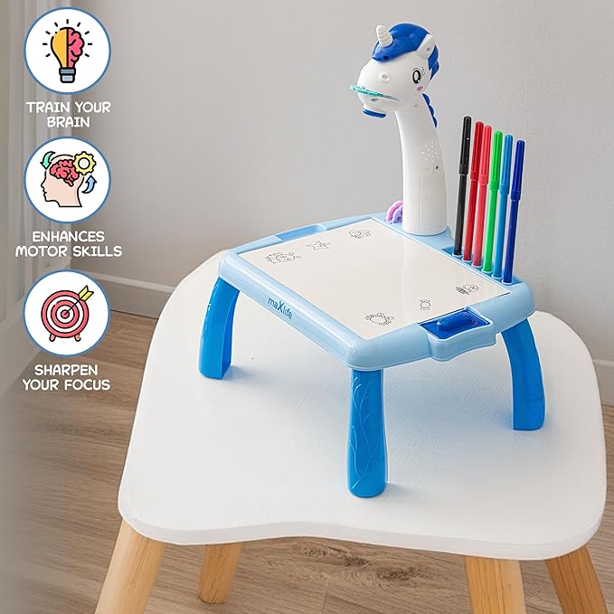 Escritorio de aprendizaje para niños unicornio azul - additional image 17