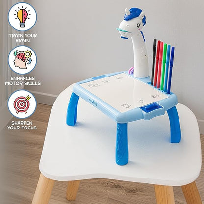 Escritorio de aprendizaje para niños unicornio azul - additional image 17