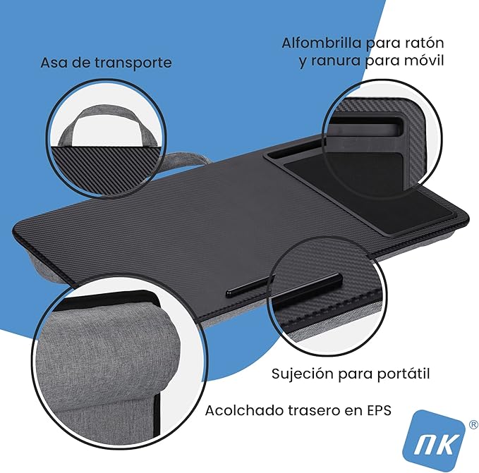 Escritorio portátil con cojín para ordenador - additional image 4