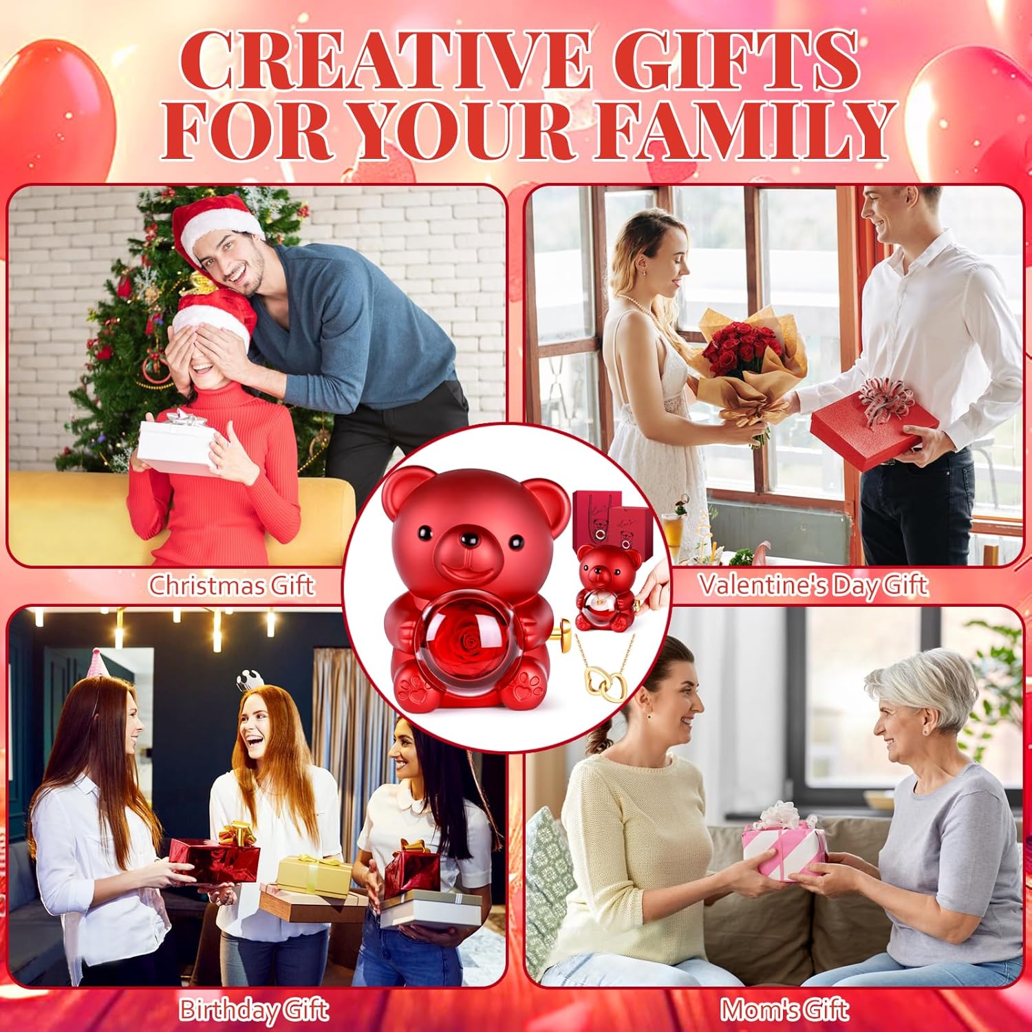 Regalo osito rosa eterna rojo - additional image 6