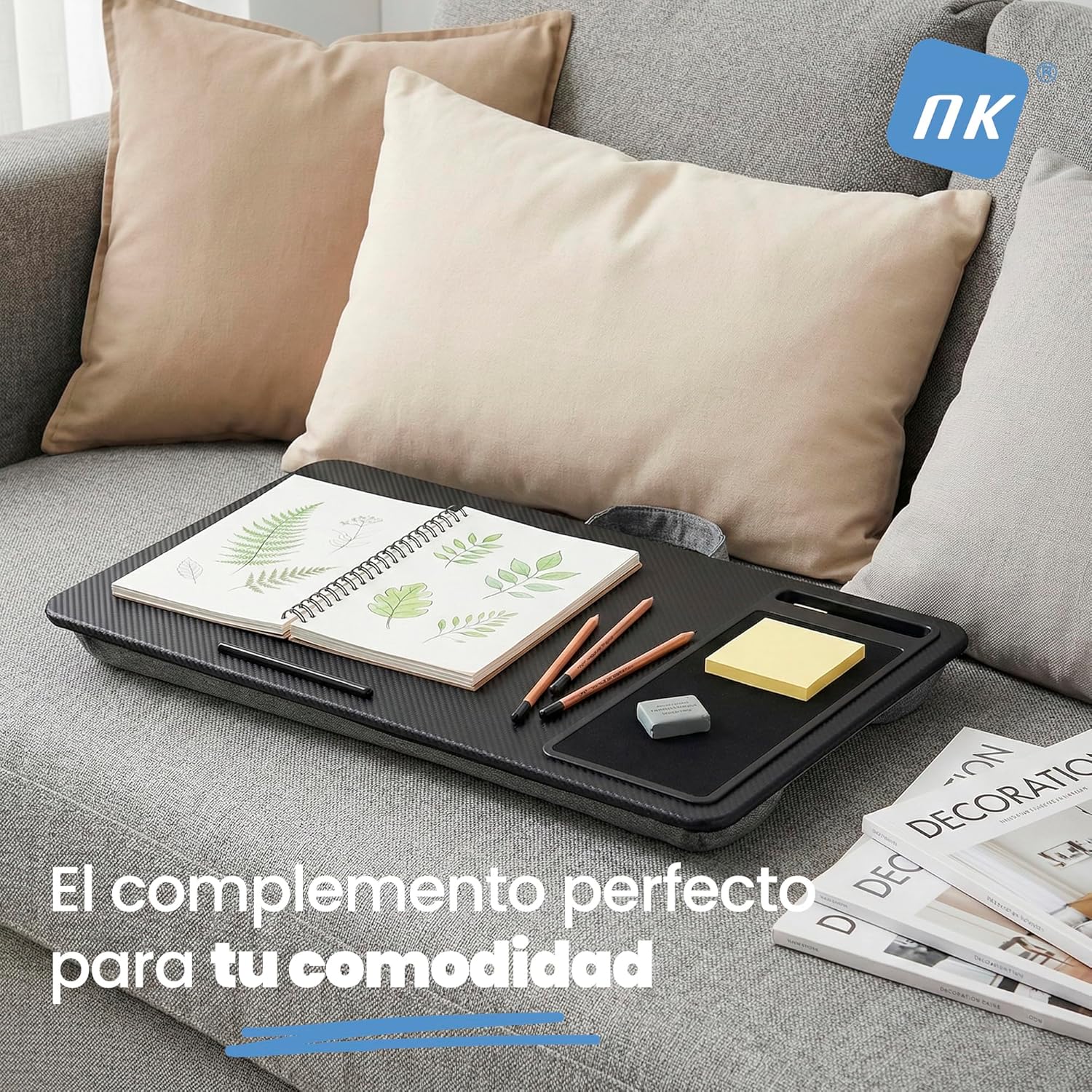Escritorio portátil con cojín para ordenador - additional image 1