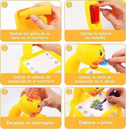 Mini escritorio de aprendizaje para niños pato-amarillo - additional image 16