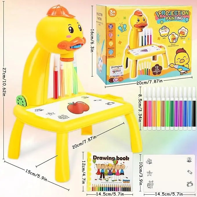 Mini escritorio de aprendizaje para niños pato-amarillo - additional image 13