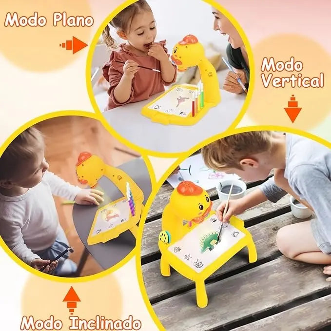 Mini escritorio de aprendizaje para niños pato-amarillo - additional image 12