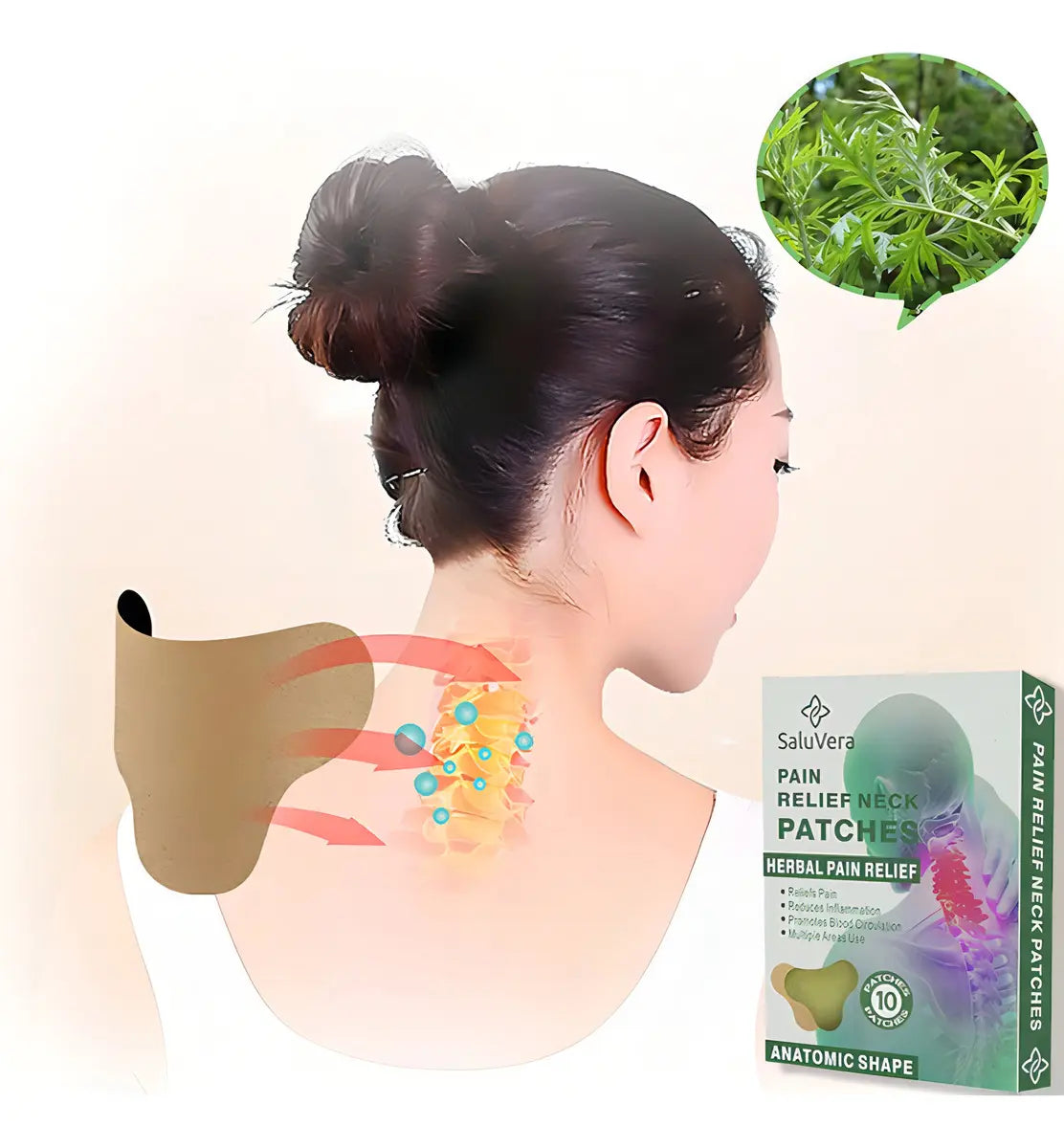 Pack de 10 parches para aliviar dolores cervicales - additional image 2