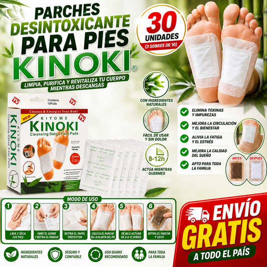 Parches desintoxicantes KINOKI x 30 Unidades