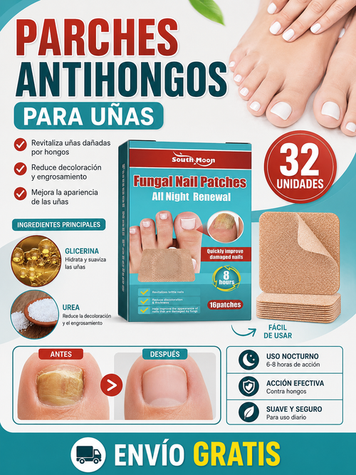Parches Adhesivos para Uñas x 32 unidades