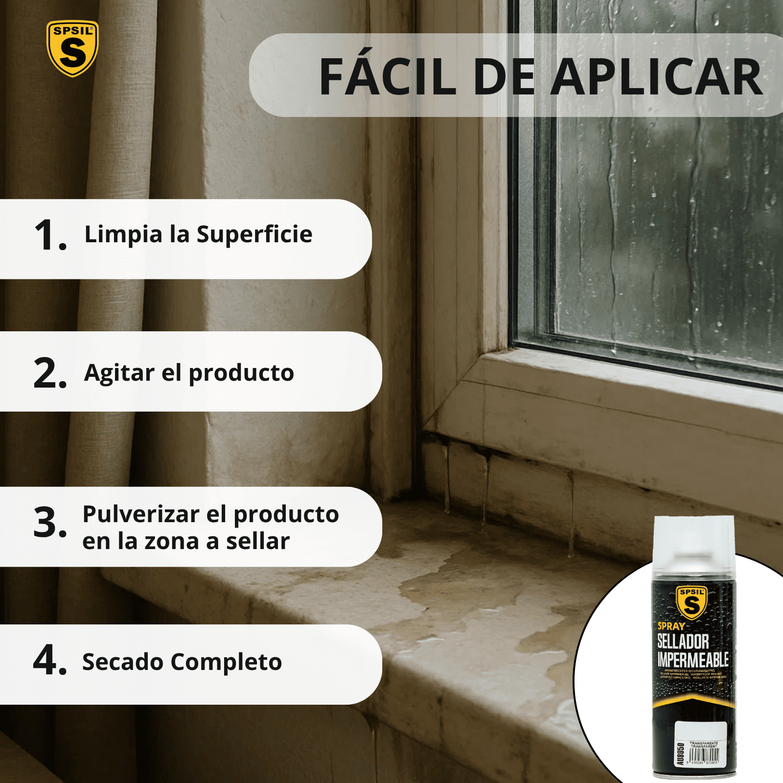 Spray impermeabilizante blanco 400ml - additional image 4